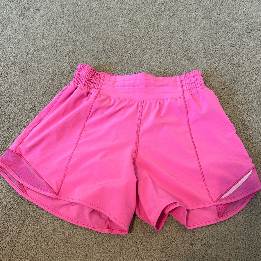 Lululemon Hotty Hot Sonic Pink Shorts